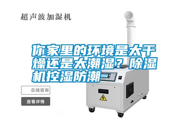 你家里的環(huán)境是太干燥還是太潮濕？除濕機控濕防潮