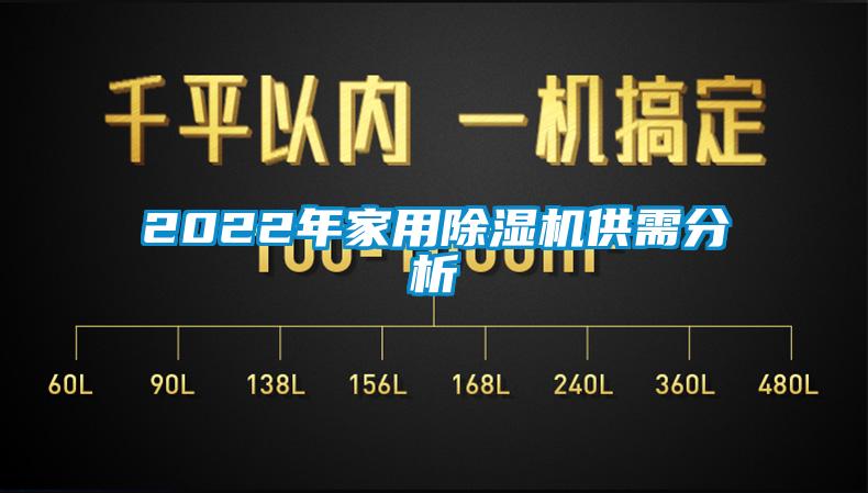 2022年家用除濕機供需分析