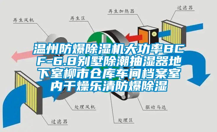 溫州防爆除濕機大功率BCF-6.8別墅除潮抽濕器地下室柳市倉庫車間檔案室內干燥樂清防爆除濕