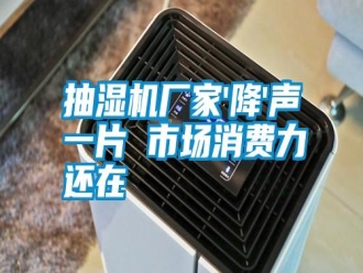 知識百科抽濕機廠家'降'聲一片 市場消費力還在