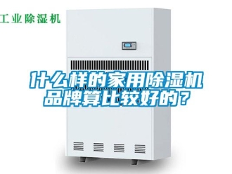 企業(yè)新聞什么樣的家用除濕機品牌算比較好的？